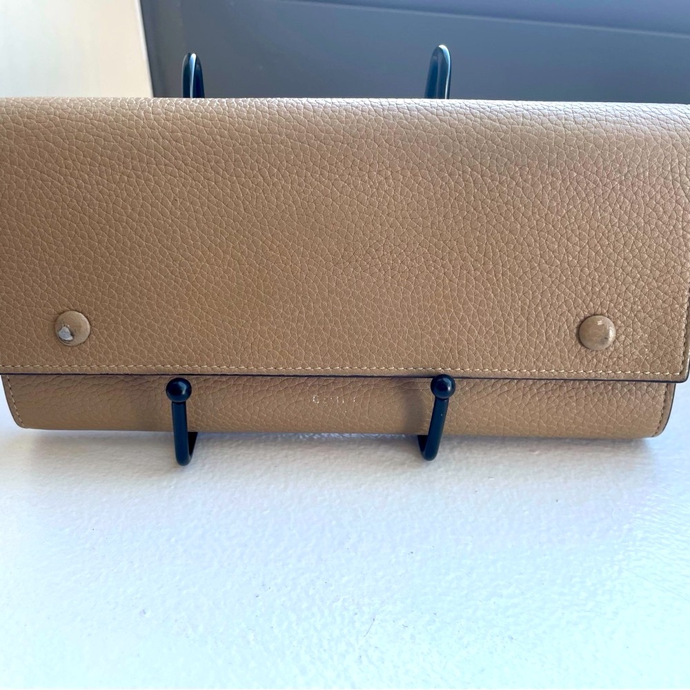 Celine Taupe Leather Wallet EUC